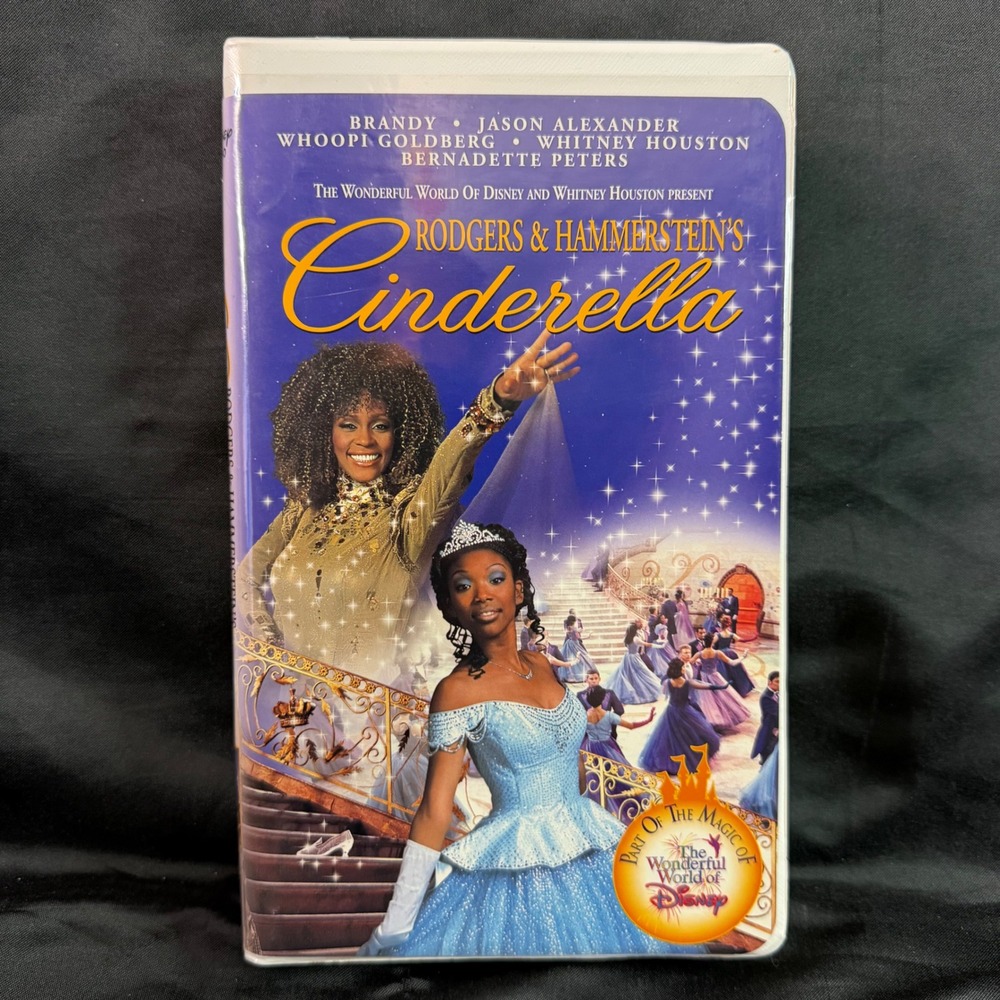 Disney Rodgers & Hammerstein's Cinderella VHS Brandy Whitney Houston 12937